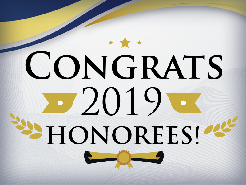Congrats 2019 Honorees graphic